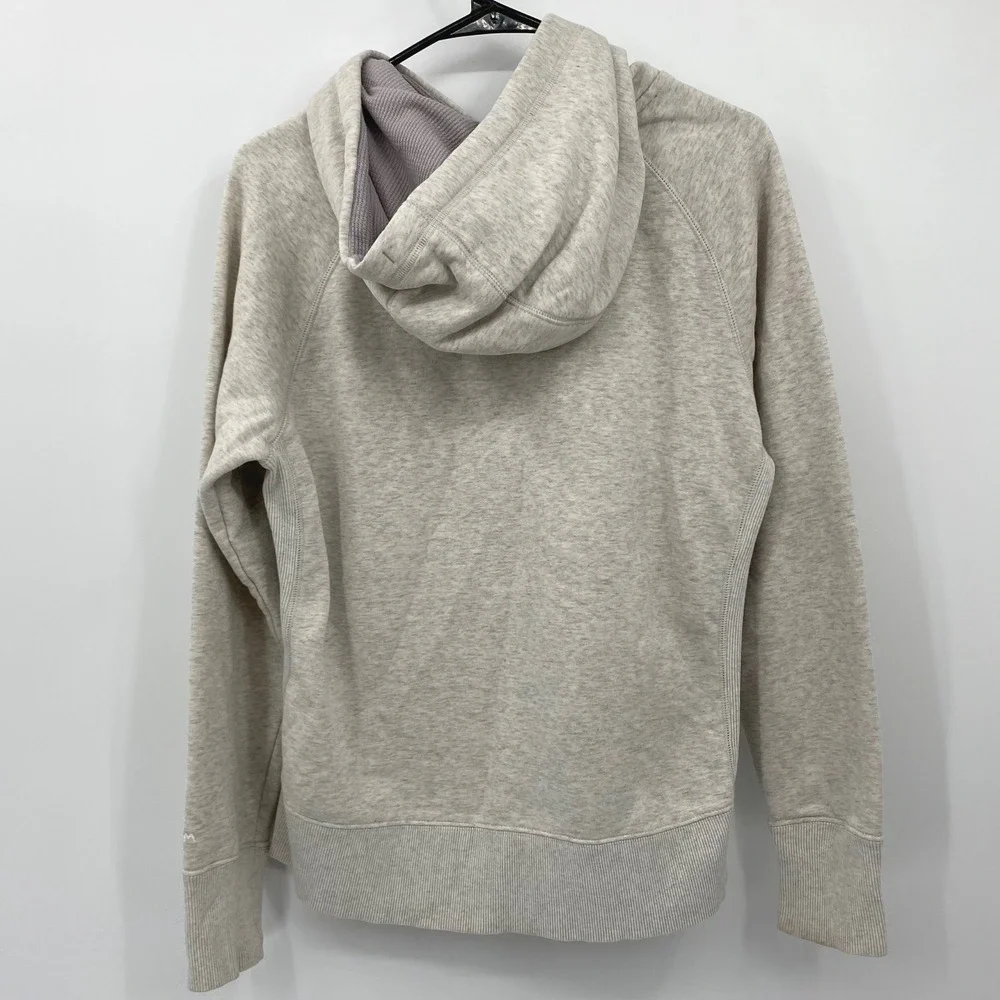 Under Armour UA Storm Women Medium Gray Purple‎ Logo Fleece Hoodie Sweatshirt